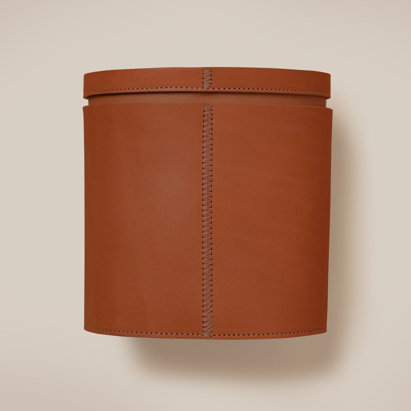 Leather Oval Tissue Box