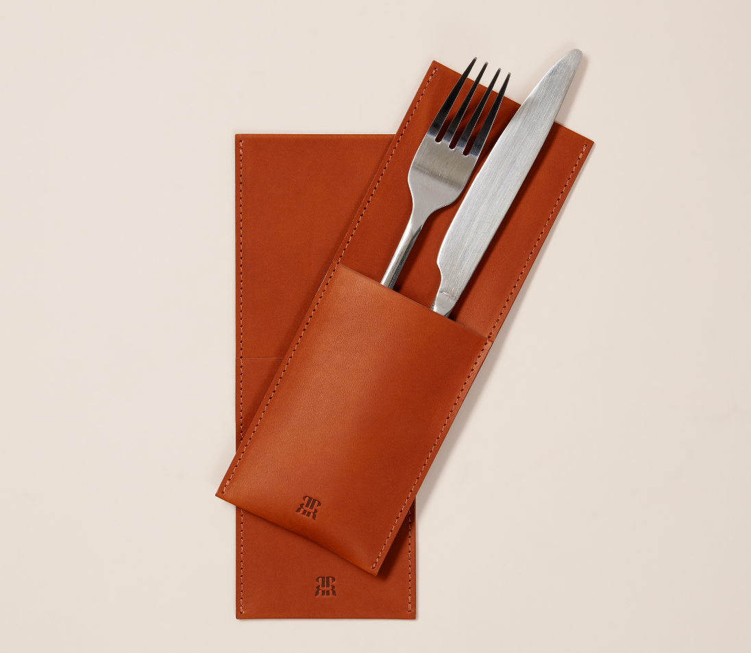 Leather Cutlery Holder (set of 4)