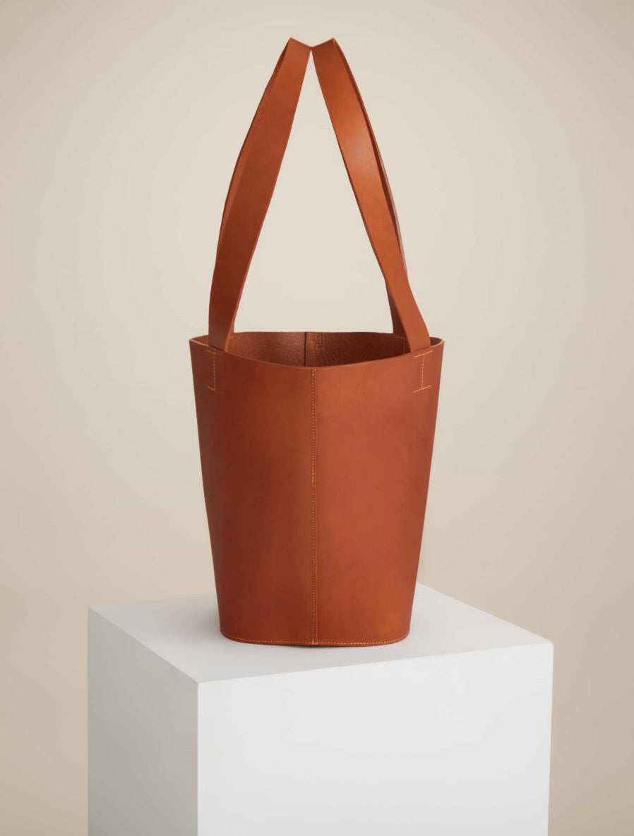 Leather Basket