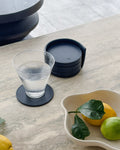 Set of 12 Leather Coasters