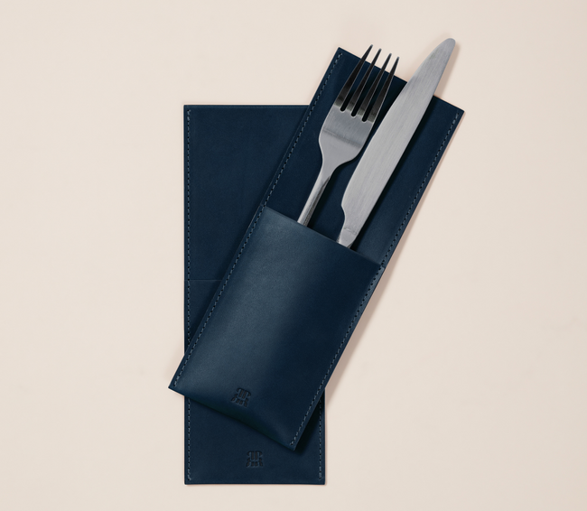 Leather Cutlery Holder (set of 4)
